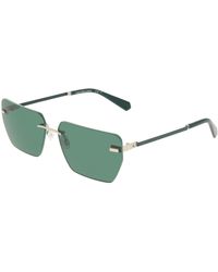Calvin Klein - Ckj25207S 045 Sunglasses Metal Squared Normal - Lyst