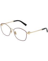 Tiffany & Co. - Tf1174 6180 Optical Frames Metal Transparent Geometric Normal - Lyst
