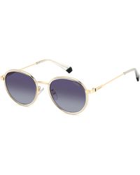 Polaroid - Pld 4173/G/S/X 2F7/Wj Sunglasses Metal Round Polarized Shaded - Lyst