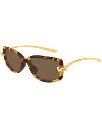 Bottega Veneta - Bv1440Sa 002 Sunglasses Bio-Injected Geometric - Lyst