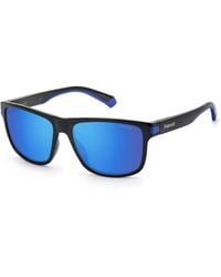 Polaroid - Pld 2123/S D51/5X Sunglasses Plastic Squared Mirror - Lyst