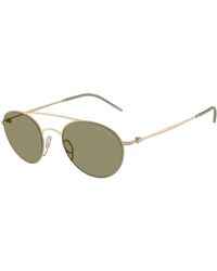 Giorgio Armani - Ar6169 30022A Sunglasses Metal Round Normal - Lyst