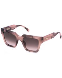 Blumarine - Sbm867 0Ald Sunglasses Acetate Squared Normal Shaded - Lyst
