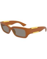 Bottega Veneta - Bv1406S 004 Sunglasses Bio-Injected Squared - Lyst