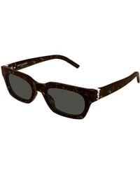 Saint Laurent - Sl M175/F 002 Sunglasses Acetate Squared - Lyst