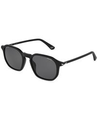 Police - Splu69 Roadie 8 703P Sunglasses Acetate Smoke Geometric - Lyst