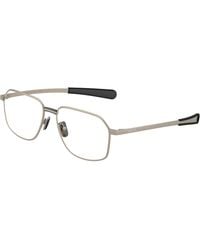 Moncler - Me1010 1003 Optical Frames Metal Transparent Squared Normal - Lyst