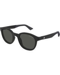 Montblanc - Mb0398S 002 Sunglasses Injected Round - Lyst