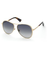 Nina Ricci - Snr407 300 Sunglasses Metal Smoke Pilot Normal Shaded - Lyst