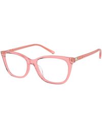 Michael Kors - Mk4085U Edinburgh 3750 Optical Frames Acetate Transparent Squared Normal - Lyst