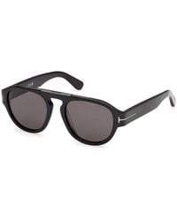 Tom Ford - Ft1407-N Pablo-02 01A Sunglasses Acetate Smoke Pilot Normal - Lyst