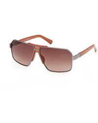 Guess - Gu00305 08F Sunglasses Metal Squared Normal - Lyst