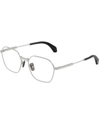 Moncler - Me1012 1023 Optical Frames Steel Transparent Geometric Normal - Lyst