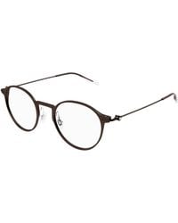 Montblanc - Mb0357O 002 Optical Frames Transparent Round - Lyst