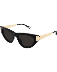 Chloé - Ch0350S 001 Sunglasses Acetate Cat Eye - Lyst