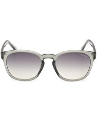 Guess - Gu00083-H 93P Sunglasses Injected Round Normal Shaded - Lyst