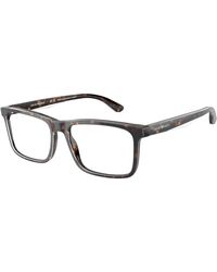 Emporio Armani - Ea3227 6052 Optical Frames Acetate Transparent Pillow Normal - Lyst