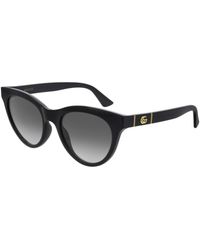 Gucci - Gg0763S 001 Sunglasses Injected Cat Eye Normal Shaded - Lyst