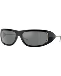 DIESEL - Dl3001 501/6G Sunglasses Injected Round Mirrored - Lyst