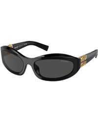 Miu Miu - Mu 14Zs 16K08Z Sunglasses Acetate Geometric Normal - Lyst