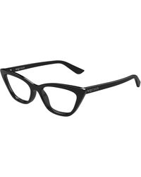 McQueen - Am0560O 001 Optical Frames Acetate Transparent Cat Eye - Lyst
