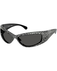 Swarovski - Sk6027 100187 Sunglasses Injected Geometric Normal - Lyst