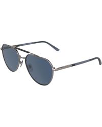 Calvin Klein - Ck26100S 071 Sunglasses Metal Pilot Normal - Lyst