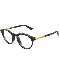 Bottega Veneta - Bv1263O 005 Optical Frames Acetate Transparent Round - Lyst