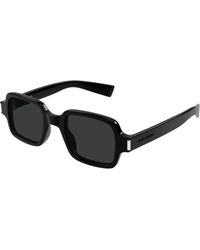 Saint Laurent - Sl 720 001 Sunglasses Acetate Squared - Lyst
