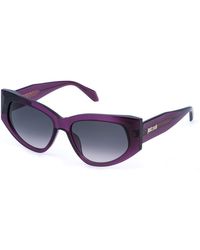 Just Cavalli - Sjc169 916 Sunglasses Acetate Smoke Cat Eye Normal Nuanced - Lyst