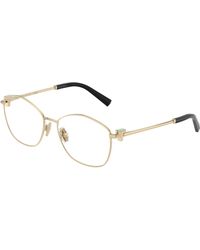 Tiffany & Co. - Tf1174 6021 Optical Frames Metal Transparent Geometric Normal - Lyst