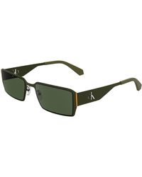 Calvin Klein - Ckj24206S 309 Sunglasses Metal Squared Normal - Lyst