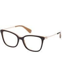 Max Mara - Mm5079 050 Optical Frames Acetate Squared Normal - Lyst