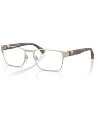 Emporio Armani - Ea1027 3002 Optical Frames Metal Squared - Lyst