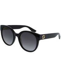 Gucci - Gg0035Sn 001 Sunglasses Acetate Round Shaded - Lyst