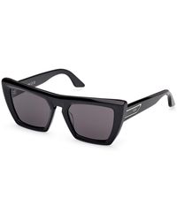 Gcds - Gd0065 01A Sunglasses Acetate Smoke Cat Eye Normal - Lyst