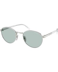 Prada - Pr B51S 1Bc40N Sunglasses Metal Round Normal - Lyst