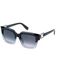 Furla - Sfu981 06Cb Sunglasses Acetate Smoke Squared Normal Nuanced - Lyst