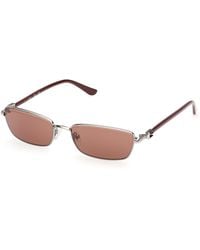 Guess - Gu00290 08E Sunglasses Metal Squared Normal - Lyst
