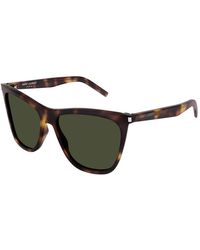 Saint Laurent - Sl 526 002 Sunglasses Acetate Squared Normal - Lyst
