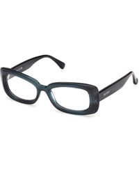 Max Mara - Mm5233 001 Optical Frames Acetate Squared Normal - Lyst