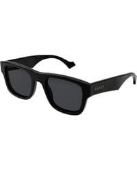 Gucci - Gg1427S 002 Sunglasses Acetate Squared Polarized Anti-Glare - Lyst
