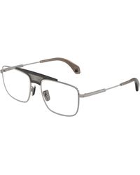 Moncler - Me1011 1005 Optical Frames Metal Transparent Squared Normal - Lyst