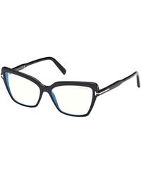 Tom Ford - Ft5948-B 001 Optical Frames Acetate Cat Eye Normal - Lyst