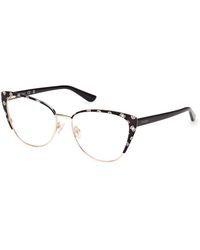 Guess - Gu50121 005 Optical Frames Metal Cat Eye Normal - Lyst