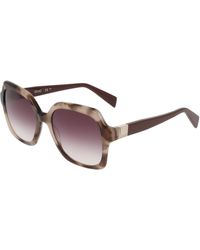 Liu Jo - Lj811S 281 Sunglasses Acetate Bordeaux Squared Normal - Lyst