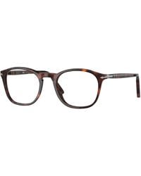 Persol - Po3007V 24 Optical Frames Acetate Transparent Squared Normal - Lyst