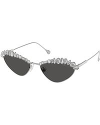 Swarovski - Sk7009 400187 Sunglasses Metal Geometric Normal - Lyst