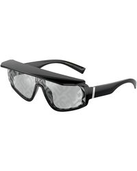 Dolce & Gabbana - Dg6177 501/Al Sunglasses Plastic Squared Decoration Mirrored - Lyst