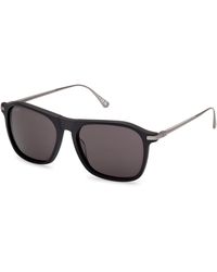 Web - We0386 02A Sunglasses Acetate Smoke Squared Normal - Lyst